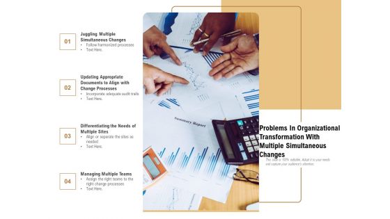 Problems In Organizational Transformation With Multiple Simultaneous Changes Ppt PowerPoint Presentation Gallery Samples PDF Problems In Organizational Transformation With Multiple Simultaneous Changes Ppt PowerPoint Presentation Gallery Samples PDF