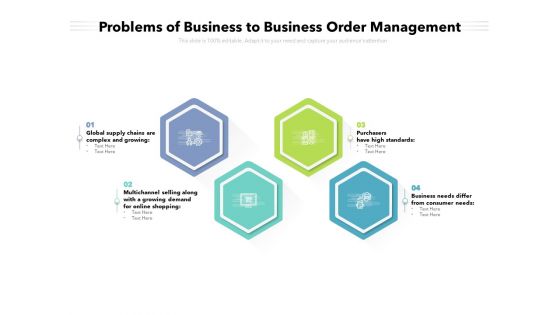 Problems Of Business To Business Order Management Ppt PowerPoint Presentation Infographics Outfit PDF