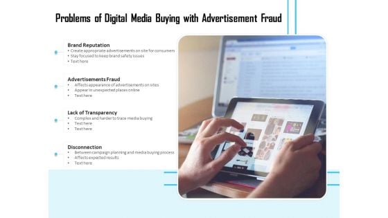 Problems Of Digital Media Buying With Advertisement Fraud Ppt PowerPoint Presentation File Ideas PDF