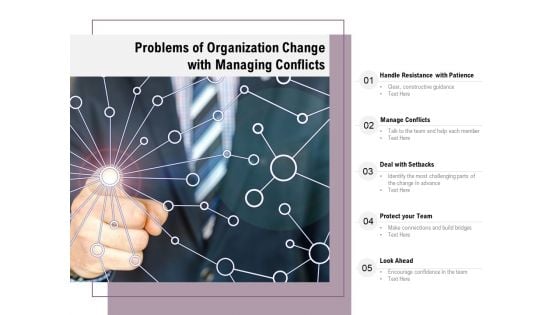 Problems Of Organization Change With Managing Conflicts Ppt PowerPoint Presentation File Good PDF