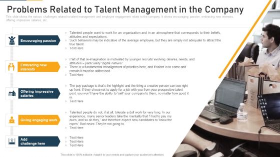 Problems Related To Talent Management In The Company Ppt Outline Graphics PDF