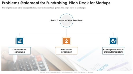 Problems Statement For Fundraising Pitch Deck For Startups Guidelines PDF