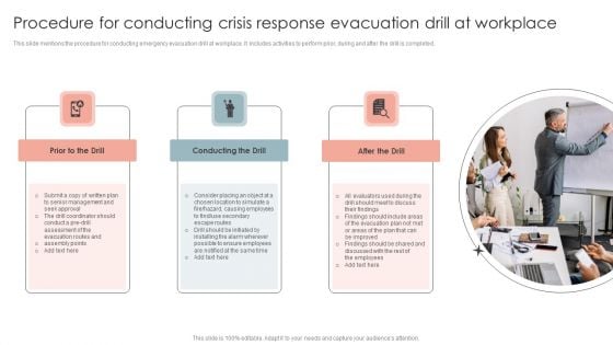 Procedure For Conducting Crisis Response Evacuation Drill At Workplace Diagrams PDF