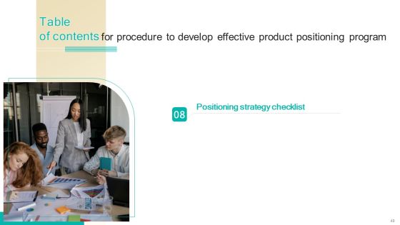 Procedure To Develop Effective Product Positioning Program Ppt PowerPoint Presentation Complete Deck With Slides Slide49