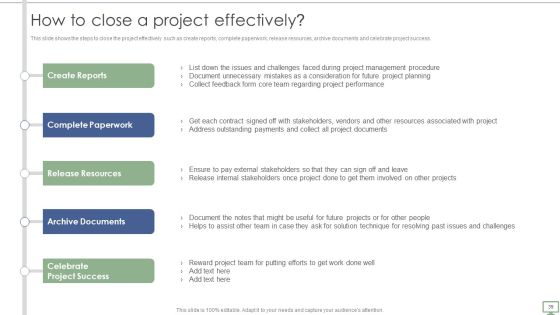 Procedure To Establish Project Administration Program Ppt PowerPoint Presentation Complete Deck With Slides Slide39