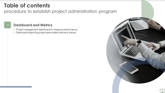 Procedure To Establish Project Administration Program Ppt PowerPoint Presentation Complete Deck With Slides Slide44