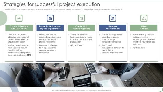 Procedure To Establish Project Administration Program Strategies For Successful Project Execution Mockup PDF