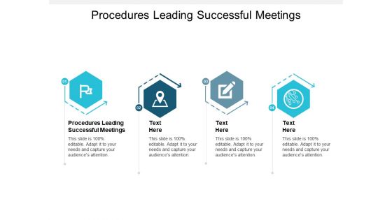 Procedures Leading Successful Meetings Ppt PowerPoint Presentation Styles Format Cpb