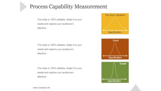 Process Capability Measurement Ppt PowerPoint Presentation Sample