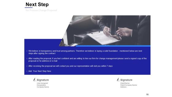 Process Change Proposal Ppt PowerPoint Presentation Complete Deck With Slides Slide16
