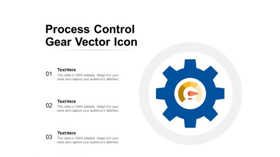 Process Control Gear Vector Icon Ppt PowerPoint Presentation Professional Icons PDF