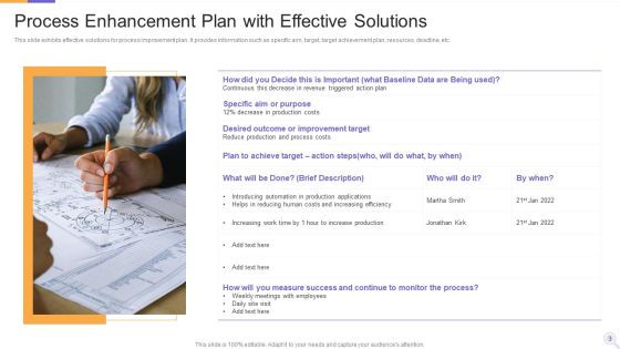 Process Enhancement Plan Ppt PowerPoint Presentation Complete Deck With Slides Slide03
