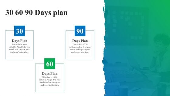 Process Enhancement Plan To Boost Sales Performance 30 60 90 Days Plan Background PDF