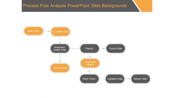 Process Flow Analysis Powerpoint Slide Backgrounds