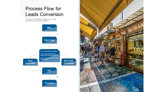 Process Flow For Leads Conversion Ppt PowerPoint Presentation Icon Show PDF