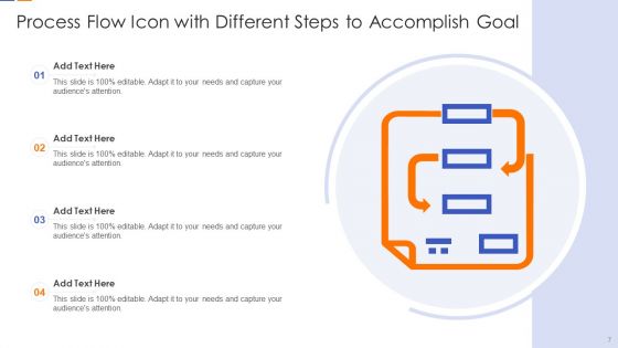 Process Flow Icon Ppt PowerPoint Presentation Complete Deck With Slides