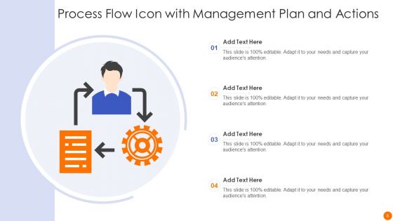 Process Flow Icon Ppt PowerPoint Presentation Complete Deck With Slides