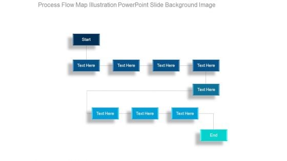 Process Flow Map Illustration Powerpoint Slide Background Image