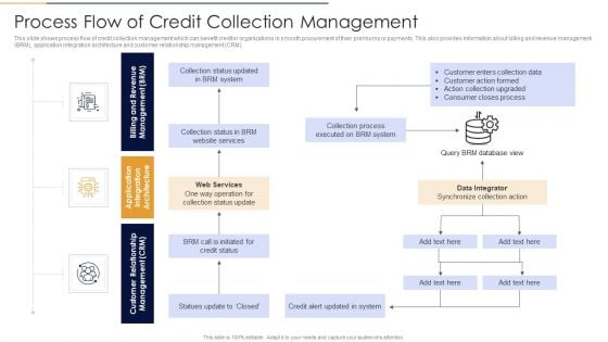 Process Flow Of Credit Collection Management Introduction PDF