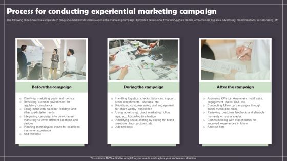 Process For Conducting Experiential Marketing Campaign Brochure PDF Process For Conducting Experiential Marketing Campaign Brochure PDF