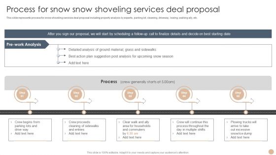 Process For Snow Snow Shoveling Services Deal Proposal Mockup PDF Process For Snow Snow Shoveling Services Deal Proposal Mockup PDF