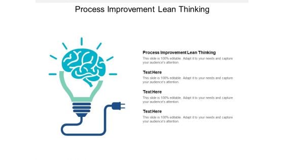 Process Improvement Lean Thinking Ppt PowerPoint Presentation Outline Show Cpb