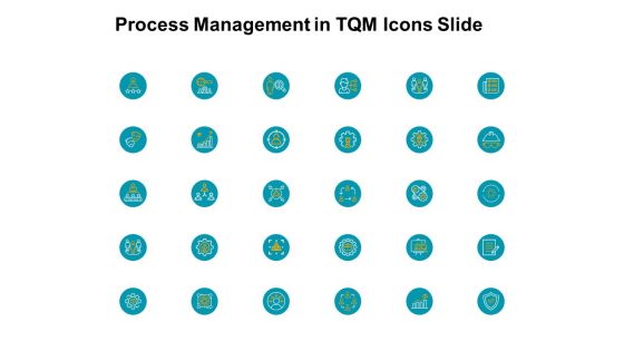 Process Management In Tqm Icons Slide Gears Ppt PowerPoint Presentation Ideas Aids