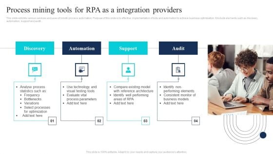 Process Mining Tools For RPA As A Integration Providers Brochure PDF