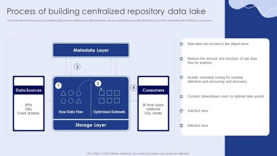 Process Of Building Centralized Repository Data Lake Designs PDF