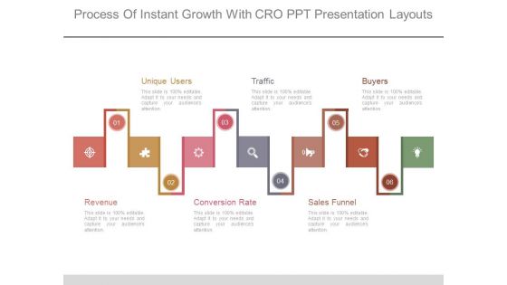 Process Of Instant Growth With Cro Ppt Presentation Layouts