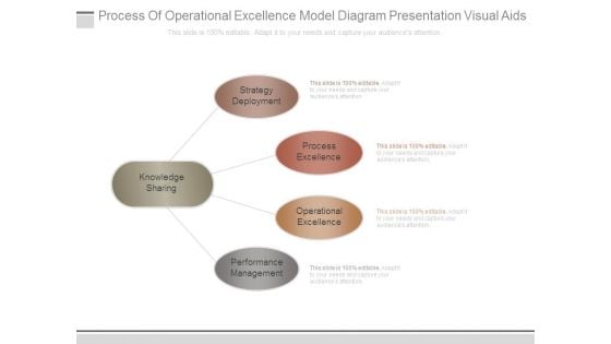 Process Of Operational Excellence Model Diagram Presentation Visual Aids