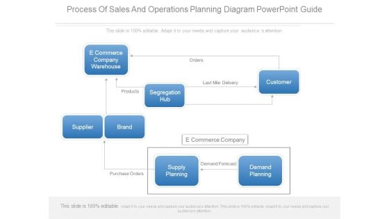 Process Of Sales And Operations Planning Diagram Powerpoint Guide