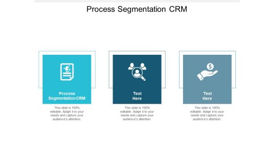 Process Segmentation CRM Ppt PowerPoint Presentation Ideas Sample Cpb