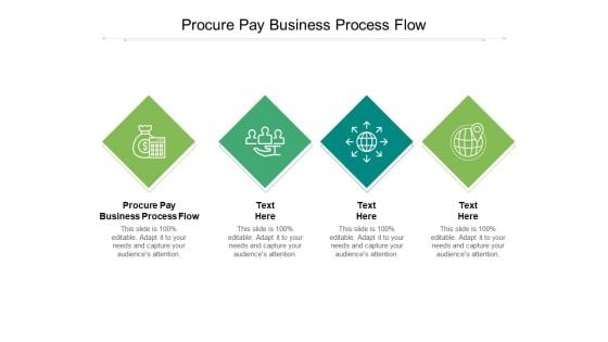 Procure Pay Business Process Flow Ppt PowerPoint Presentation Summary Tips Cpb Pdf