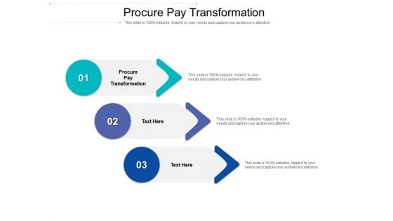 Procure Pay Transformation Ppt PowerPoint Presentation Infographic Template Gridlines Cpb Pdf