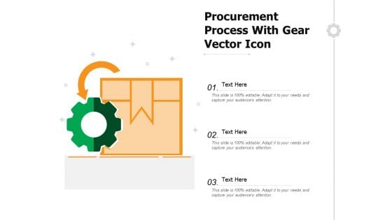 Procurement Process With Gear Vector Icon Ppt PowerPoint Presentation Layouts Professional PDF