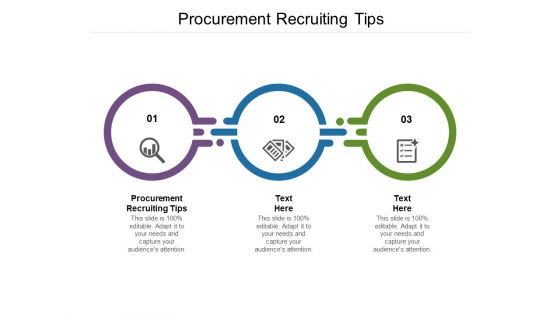 Procurement Recruiting Tips Ppt PowerPoint Presentation Infographic Template Guidelines Cpb Pdf