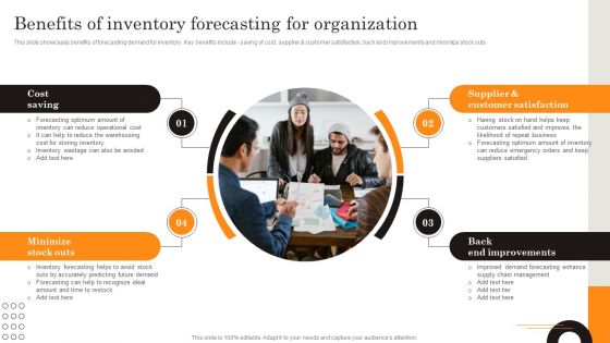 Procurement Strategies For Reducing Stock Wastage Benefits Of Inventory Forecasting Mockup PDF