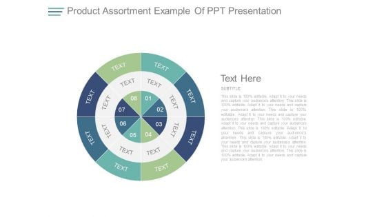 Product Assortment Example Of Ppt Presentation