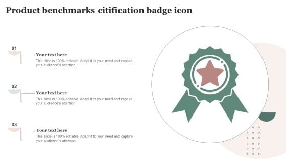 Product Benchmarks Citification Badge Icon Information PDF