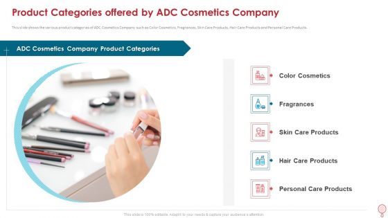 Product Categories Offered By Adc Cosmetics Company Download PDF