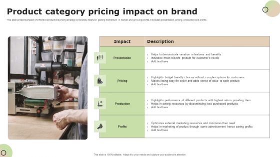 Product Category Pricing Impact On Brand Demonstration PDF