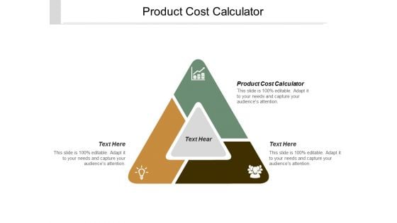 Product Cost Calculator Ppt Powerpoint Presentation Model Icons Cpb