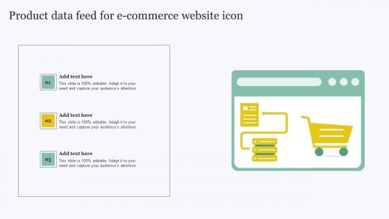 Product Data Feed For E Commerce Website Icon Icons PDF