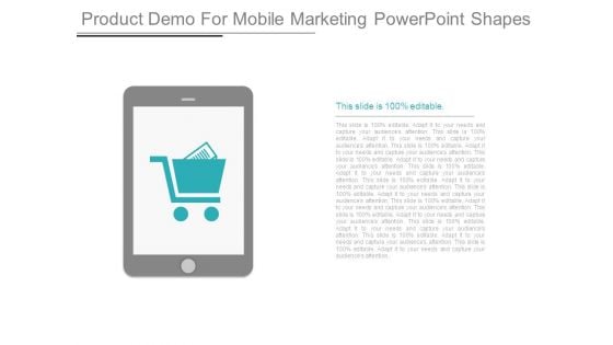 Product Demo For Mobile Marketing Powerpoint Shapes