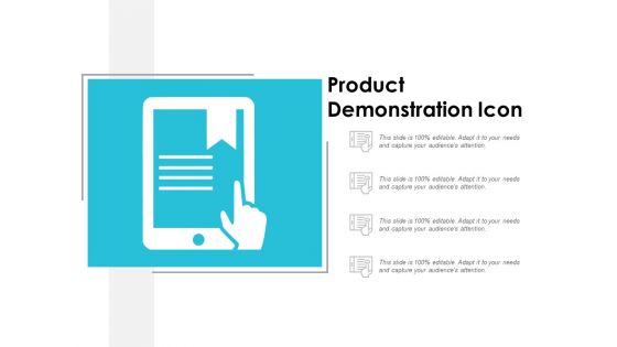 Product Demonstration Icon Ppt Powerpoint Presentation Layouts Format