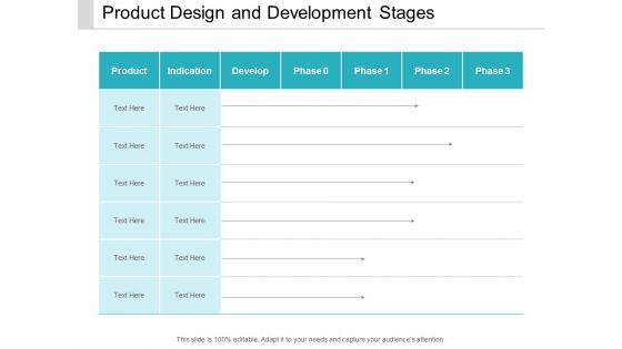 Product Design And Development Stages Ppt Powerpoint Presentation File Example