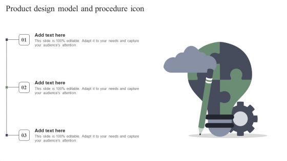 Product Design Model And Procedure Icon Clipart PDF