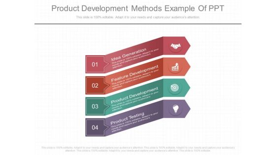 Product Development Methods Example Of Ppt