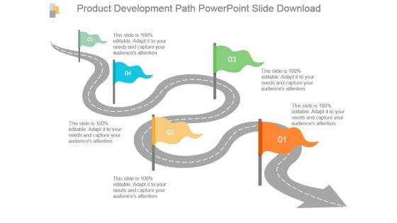Product Development Path Powerpoint Slide Download